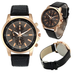 Quartz Men/Women Leather Wrist Watch