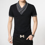 6 Designs Mens T Shirts Slim Fit