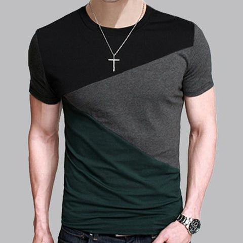 6 Designs Mens T Shirts Slim Fit