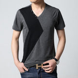 6 Designs Mens T Shirts Slim Fit