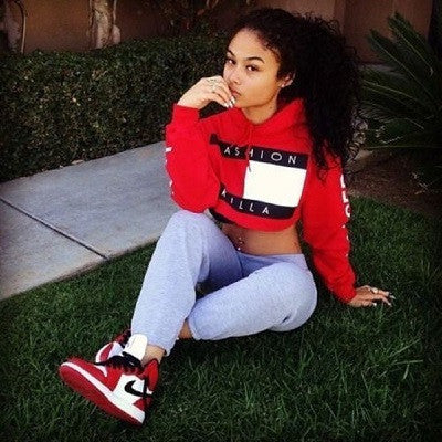 2016 Hot Design Midriff Womens Hoodie/Sweatshirt Jumper