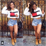 2016 Hot Design Midriff Womens Hoodie/Sweatshirt Jumper