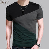 6 Designs Mens T Shirts Slim Fit